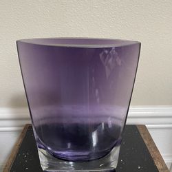 LSA Purple Amethyst Vase Poland 8”