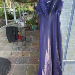 Cachet Purple Evening Gown Size 8