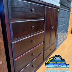 Cherry Pinewood Wardrobe Dresser Ropero Closet Bonito 