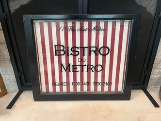 Bistro Du Metro Framed Wall Art