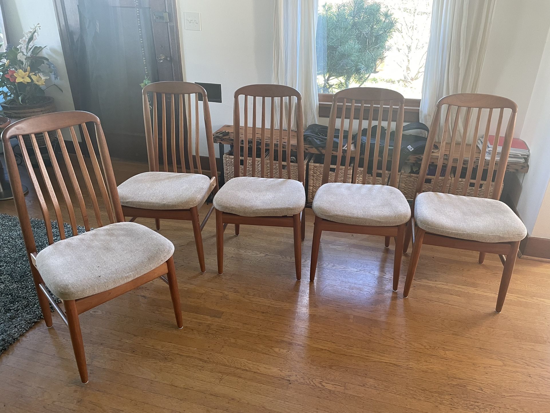 Mid-century modern Teak dining chairs- Benny Linden Design