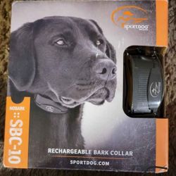 SportDOG Brand NoBark 10 Collar - Rechargeable, Programmable Bark Collar - Water