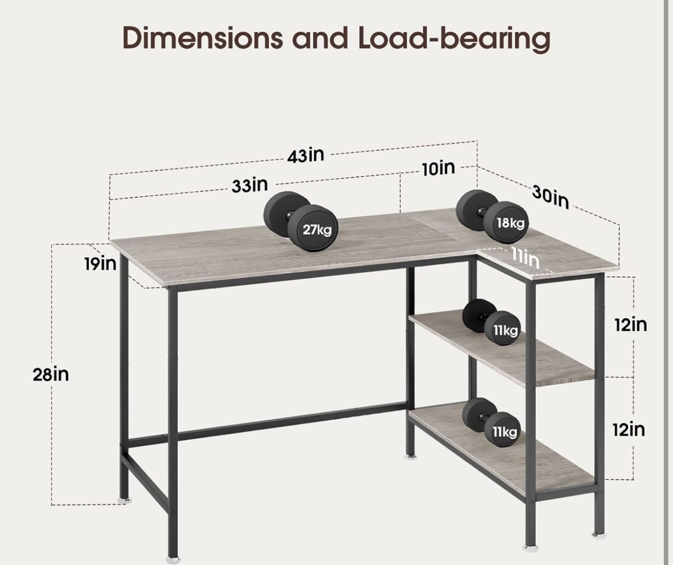 Out Of  Box Corner Desk Table 