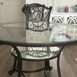 Glass 48 In Round Table