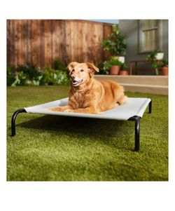 New in the box Frisco steel framed elevated dog bed gray large