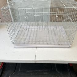 Used White Bird Cage