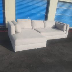 Cream Sectional Sofa Couch - Delivery Available 