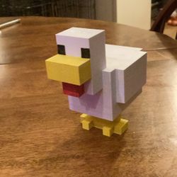 3-D Printed Minecraft Chicken