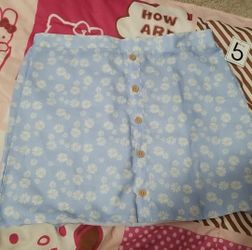 Five Below Baby Blue Daisy skirt