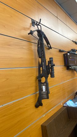 Crossbow with Scope and Camo Stock
