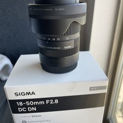 Sigma 18-50mm f/2.8 DC DN Contemporary Lens for Sony E Mount