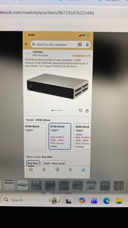 TOPPING B100 Mono Block Power Amplifier 100W -  New - $150