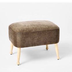 Corallina Upholstered Wooden Ottoman from Threshold