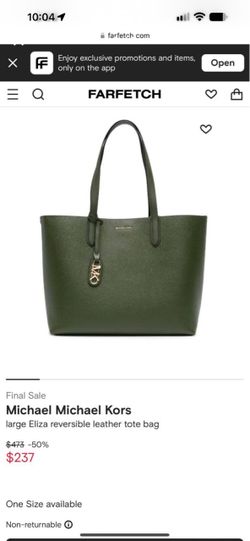 Michael Kors Large Eliza Reversible Leather Tote Bag