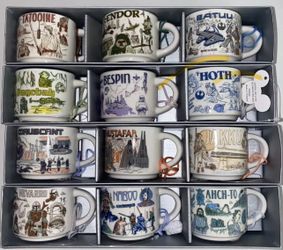 STAR WARS Starbucks mug set "been there series" 4 types of ornament set New
