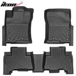 Fits 2010-2012 Toyota 4Runner & 2010-2013 Lexus GX460 Anti-Slip Floor Mats TPE Carpets