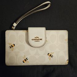 Coach Bee Print Wallet