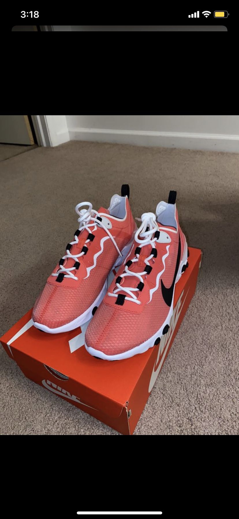 Nike React Elements Breast Cancer Size