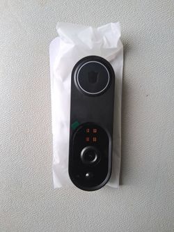 Black Smart Video Doorbell with Camera