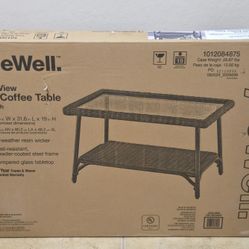 Emerald View Woven Outdoor Coffee Table 