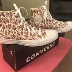 Converse High Top Flowers Print