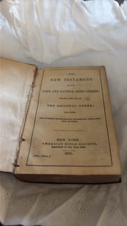 1877 American Bible Society New Testament