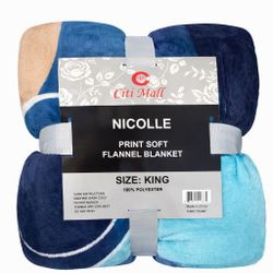 King size soft flannel blanket