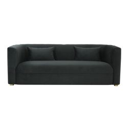 Black Velvet Sofa