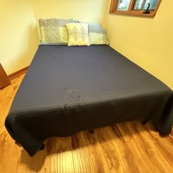 Full Sized Foam Mattress and Frame