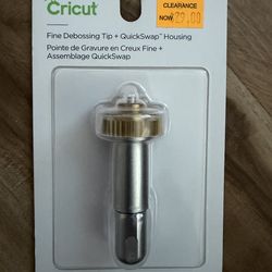Cricut fine debossing tip + quickSwap housing