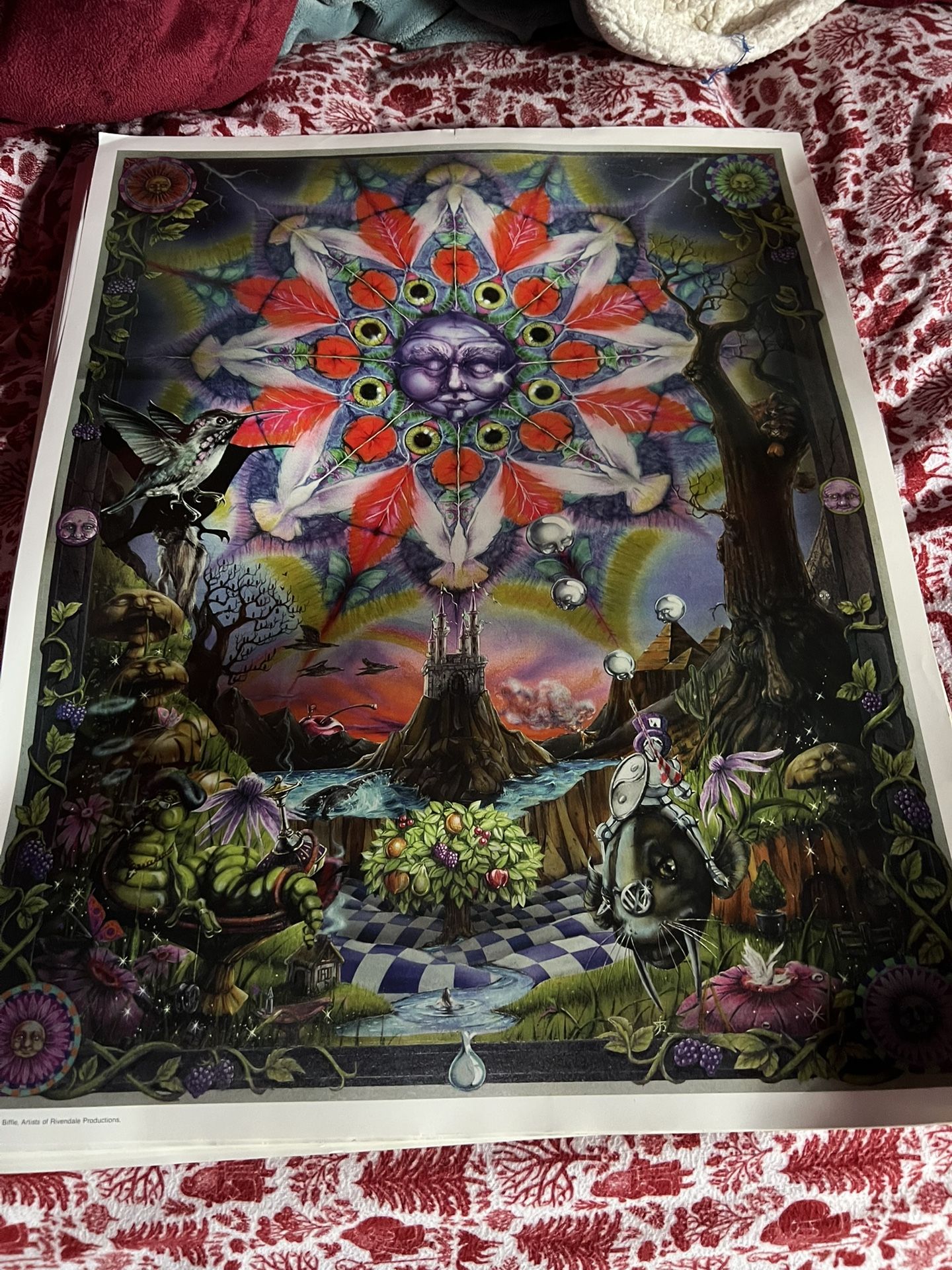 Psychedelic Art Poster 18x23 in.