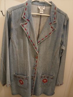 Vintage Chevelle 100% cotton denim jean jacket size large