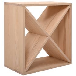 New In Box 24 Bottle Wine Rack Holder Compact Cellar Cube Bar Storage Kitchen Decor Wood Display Home,Natura
