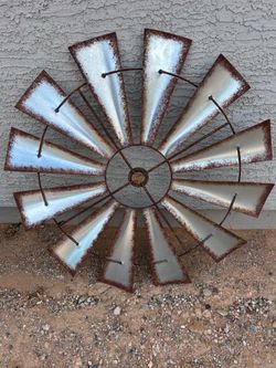 Wall windmill decor