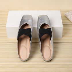 Crossed Strap Laced Mary Jane Shoes. 2026 New Spring Vintage Style, Square Toe Single Shoes, Suitable Ladies, Nurses, Teachers, Doctors, and Office Wo