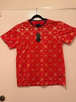 60 count - Drill NYC Red Gold Bee Print T-Shirts all sizes