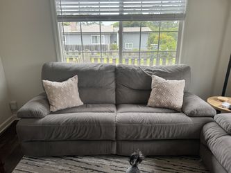 Fabric Electric Recliner Sofa