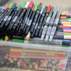 Variety Of Brand New, Artist Quality, Name Brand Brush Markers