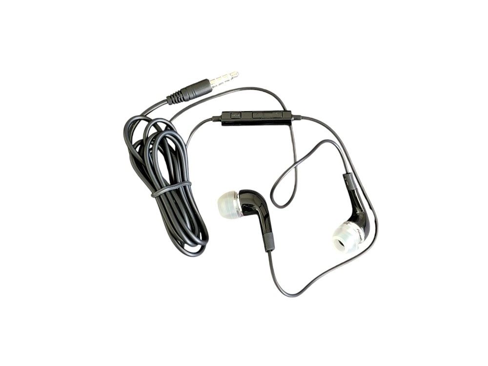 3.5mm Black Wired In-Ear Earphone Earbud Headset with mic and Volume Control High Quality Headphone