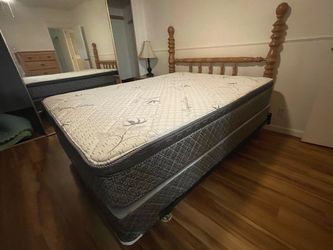 Like new Queen Mattress & Box Spring, Headboard