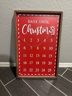Christmas Countdown Sign