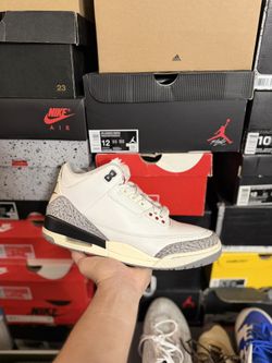 Jordan White Cement Reimagined 3s size 10.5 VNDS