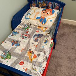 Paw Patrol Toddler Bed With Mattress 