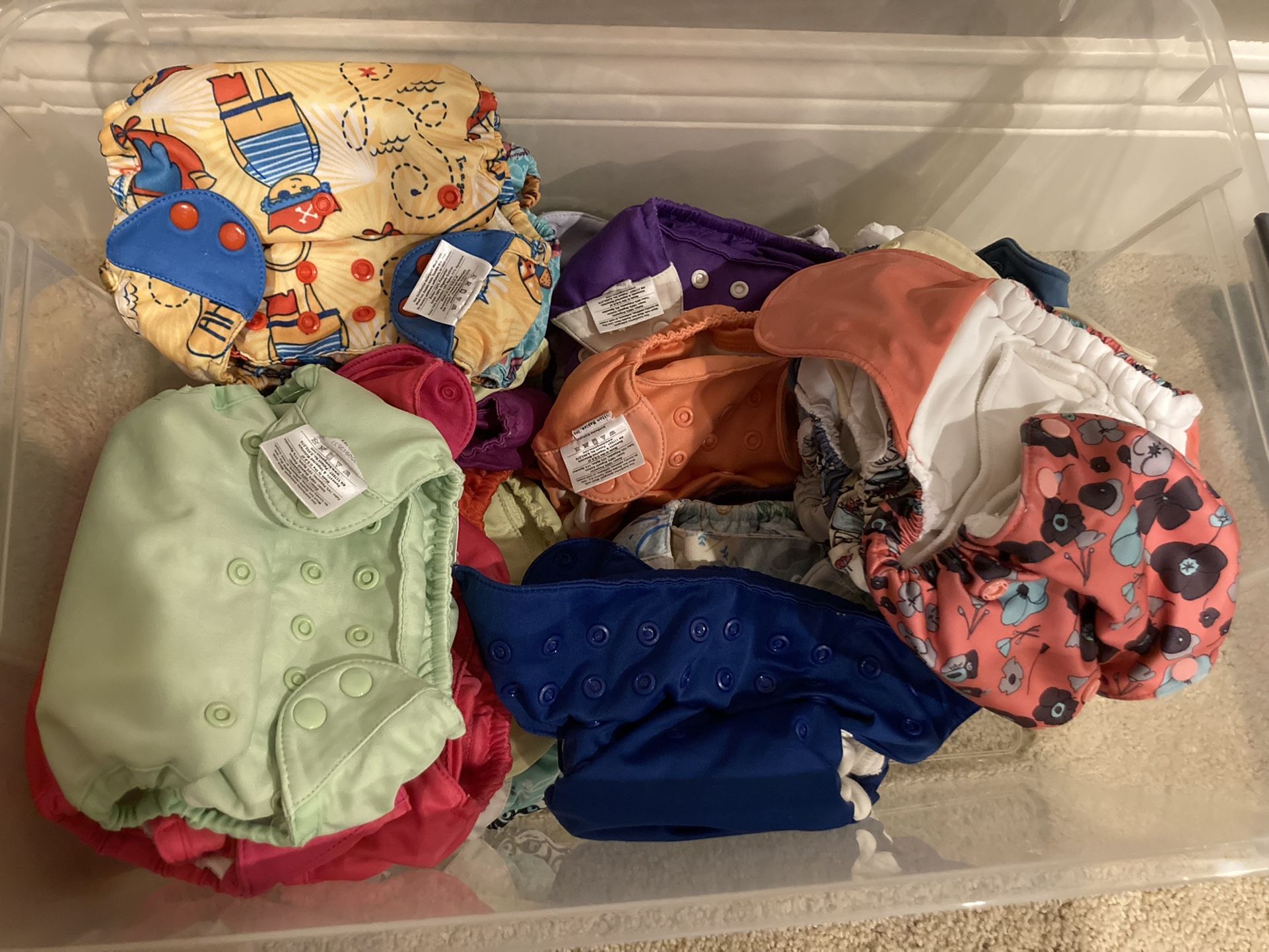 Bum Genius and Grovia Organic Cotton Cloth Diapers