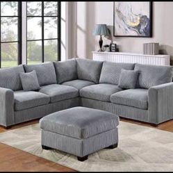 Sectional Sofa With Ottoman 