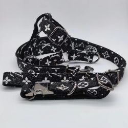 Lv Dog Harness Collar Leash Set 