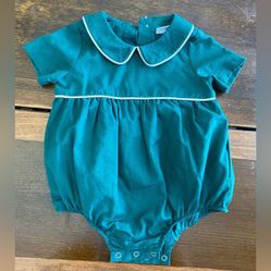 Classic Southern Smocked Company  Bubble dress onsie overrolls baby Girl 3 6 months outfit