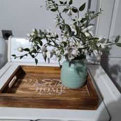 Threshold Faux Plant And Wooden Tray $12