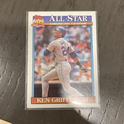 Ken Griffey jr. All Star Card 1991 Topps 392