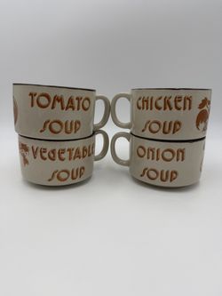 Retro Soup Mugs